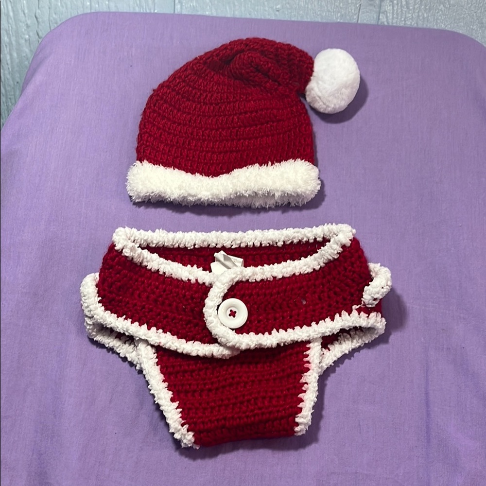 Santa photo prop set